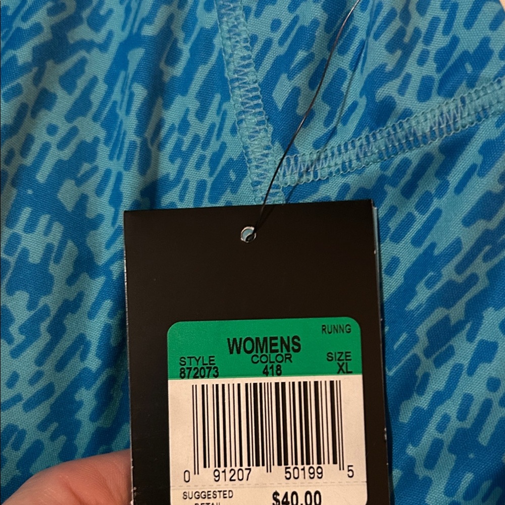 Nike Blue Patterned Women's Tee - Picture 4 of 4